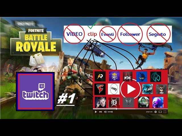 Fortnite top Migliori clip di streamer su Twitch - Fortnite best moments ITA