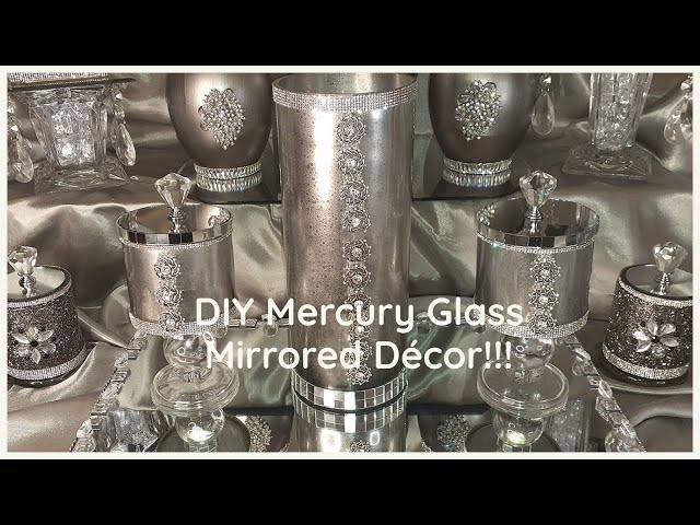 #DIYGlam Mercury Glass Mirrored #GlamDIY Décor! | DIY Faux Mercury #DIYGlamDécor Ideas!