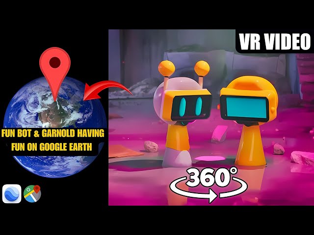 360º VR - Incredibox Sprunki - Fun Bot & Garnold Having Fun on Google Earth!