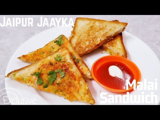 MALAI SANDWICH With Rawa & Veggies | JAAYKA EXCLUSIVE