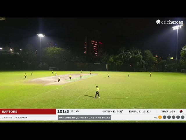 Underdogs Cricket Club vs Raptors Live Cricket Match | NCL Season 1 Live - Singapore Indian Assocati