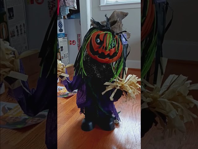 Bargain Hunt Animated Halloween Dancing Scarecrow