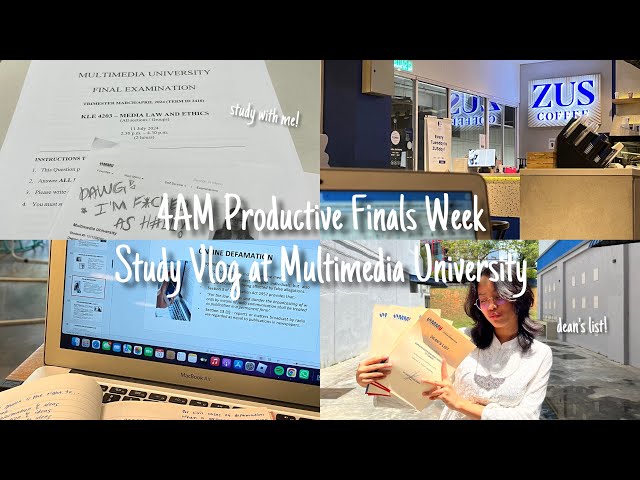 finals week applied communication study vlog! ⭐️ | 📍mmu cyberjaya, malaysia