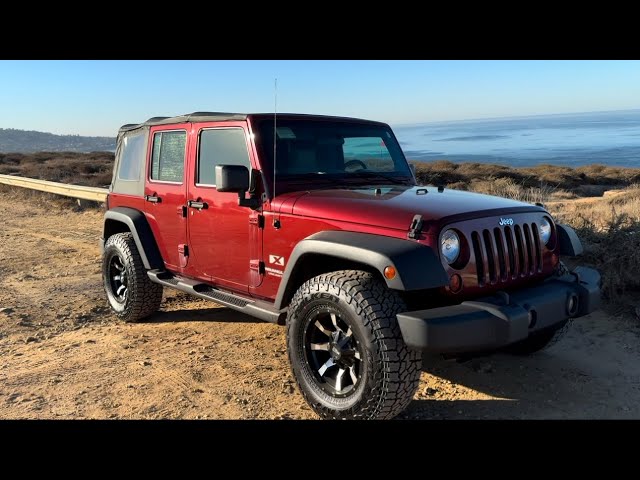 Car Camping in my new 2008 Jeep Wrangler Unlimited X along the California Coast - Road Trippin - JKU