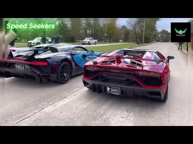 Bugatti Chiron Pur Sport vs Aventador SVJ Roadster: Who Wins the Race?