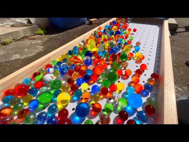 Marble run ☆ HABA slope & handmade wooden DIY& marble & wooden ball slider