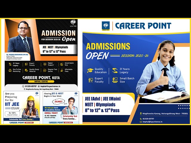 Introducing Career Point, KOTA ||  Imphal Centre Now at Ningthemcha Karong, Heirangoithong