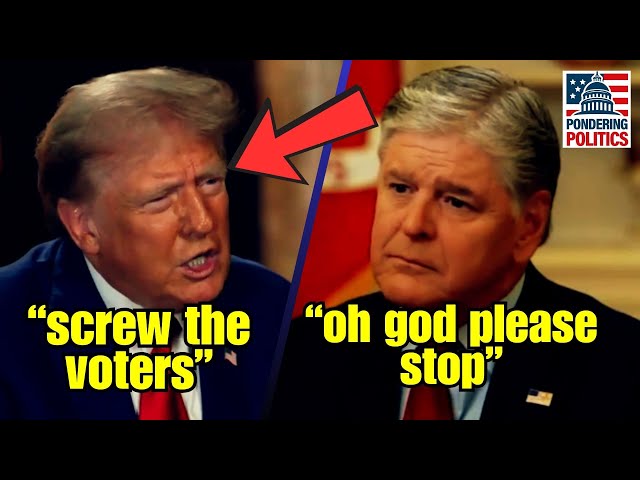 Watch Hannity DIE INSIDE as Trump IMPLODES in DISASTER INTERVIEW!