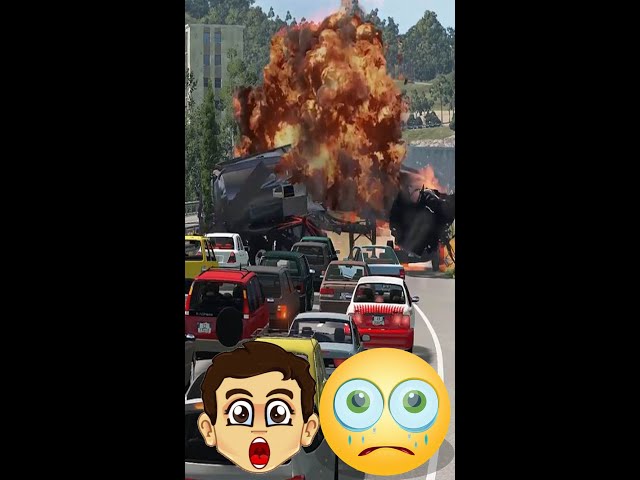 😩HIGHWAY😱 HELL🤯 EXTREME🥶#shorts  #rfvision #carcrash #caraccidents