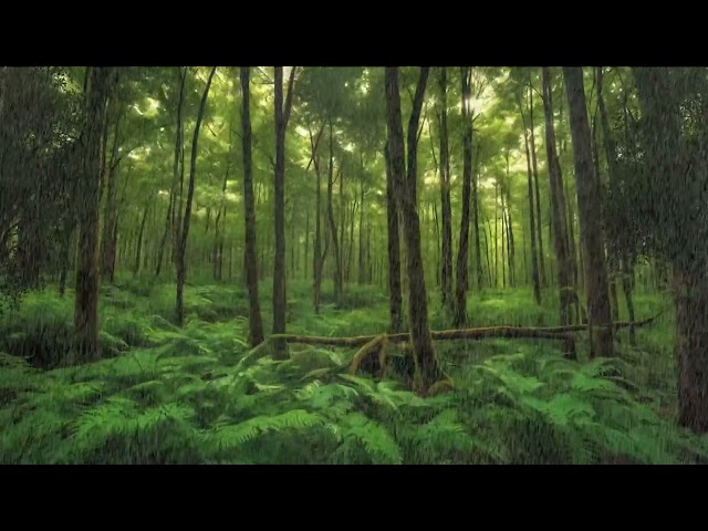 Instantly Fall Asleep with Heavy Rain Sound at Nature Forest - Instantly Sleep for Insomnia