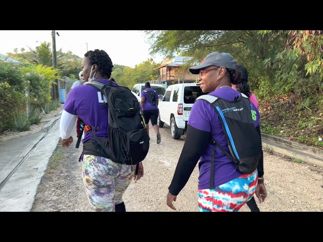 Happy Endurance Hikers | Santa Maria Hill Antigua and Barbuda 12 December 2021