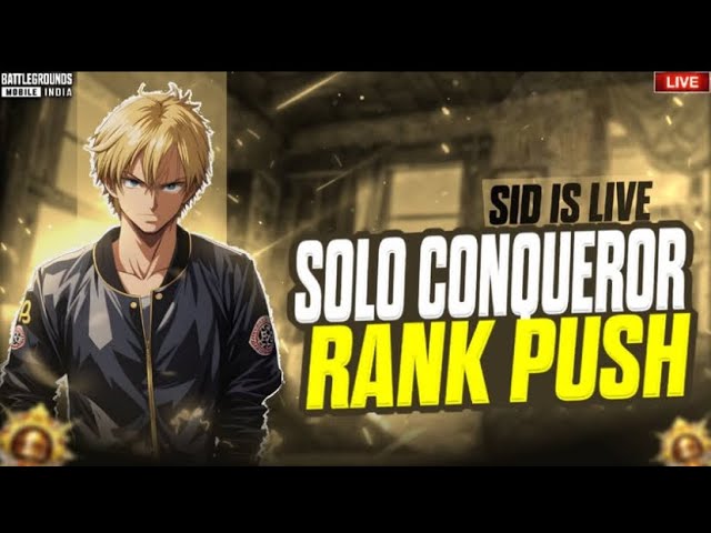 DAY -18, PLATINUM TO CONQUEROR SOLO RANK PUSH BGMI LIVE | CONQUEROR RANK PUSH TIPS AND TRICKS