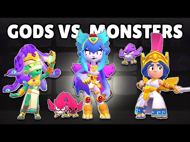 Gods VS. Monster skins for Melodie, Angelo and more!