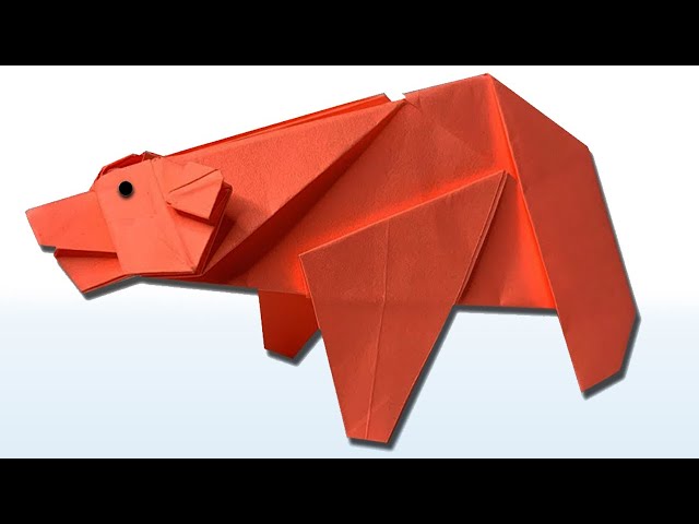 Bear | How to make Origami Bear | Paper Polar Bear | Easy Origami Animal Tutorial