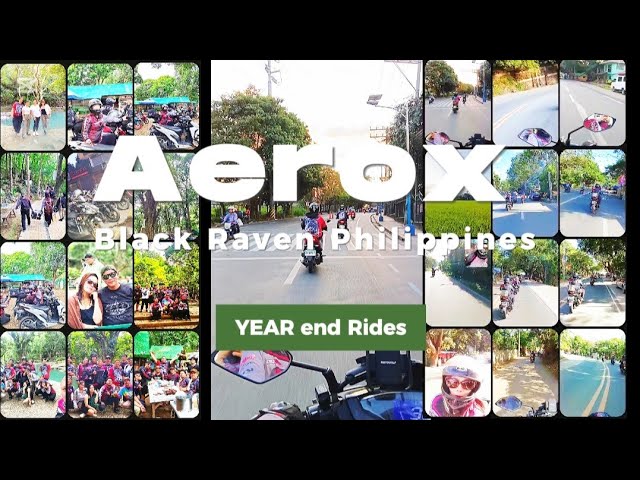 Aerox black Raven Philippines YEAR END rides 2024 #rides