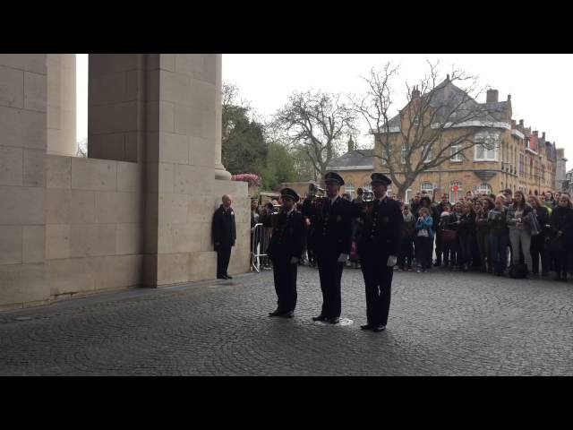 The Last Post at the Menin Gate in Ypres ahead of ANZAC Day 2016