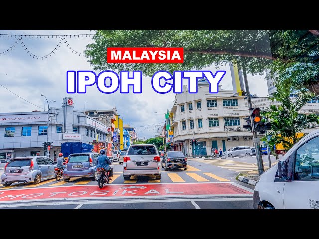 Driving In Malaysia 8k | Ipoh City Tour | Malaysia 4K 🇲🇾🚙