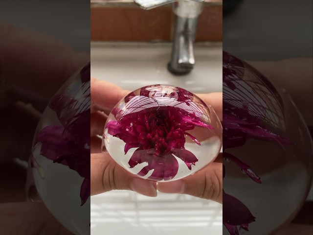 Immersive creation of a nano tape water flower #diy #nanotape #satisfying #handmade