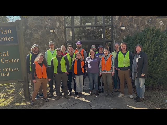 ECU students volunteer to help Asheville Preservation Society survey area