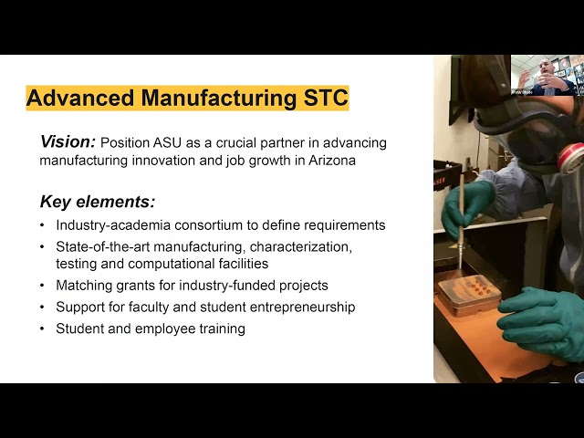 ASU Industry of Excellence Panel: Advanced Manufacturing