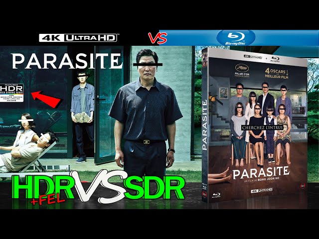 Parasite 2019 HDR ANALYSIS 4K UHD Blu Ray vs 1080p BD SDR 100nits #TRUE_DIFFERENCE #WATCH_IN_HDR