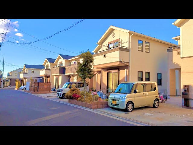 4K HDR - Relaxing Weekend Walk  | Neighborhood Walking Tour in Suburban Chiba , Kamatori Japan