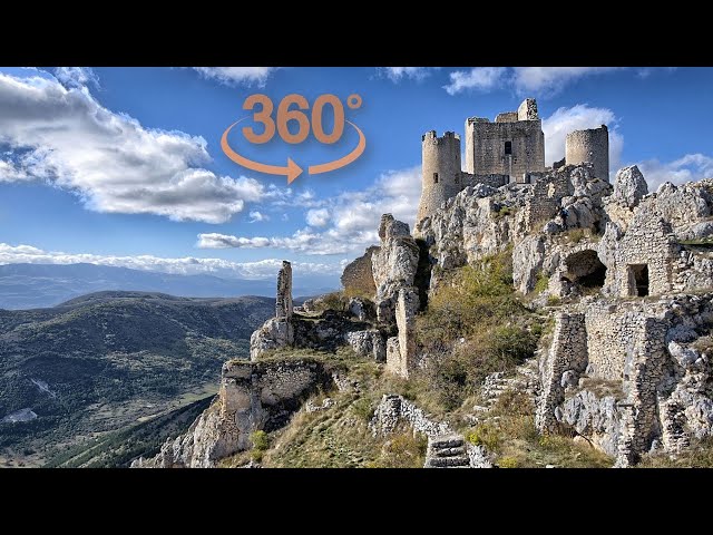 360 VR | INSIDE THE CASTLE OF ROCCA CALASCIO | ABRUZZO ITALY