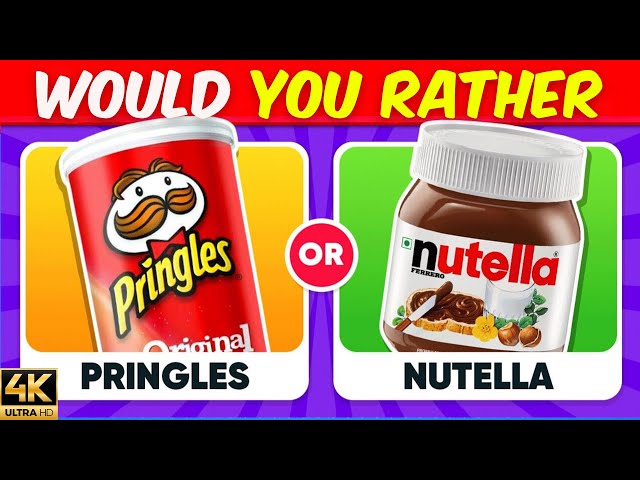 Would You Rather...? Sweet Vs Savory Edition 🍟🍧