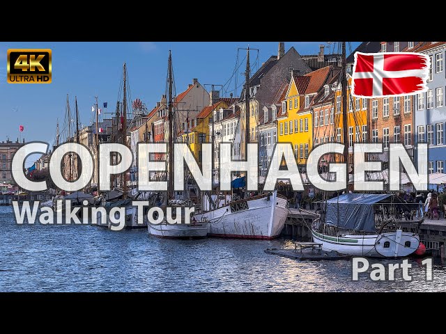 🇩🇰 Copenhagen, Denmark - Walking Tour - Part 1 - 4K UHD video