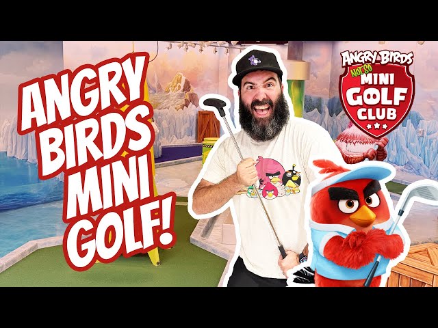 Crushing Pigs at the Angry Birds Mini Golf in American Dream!