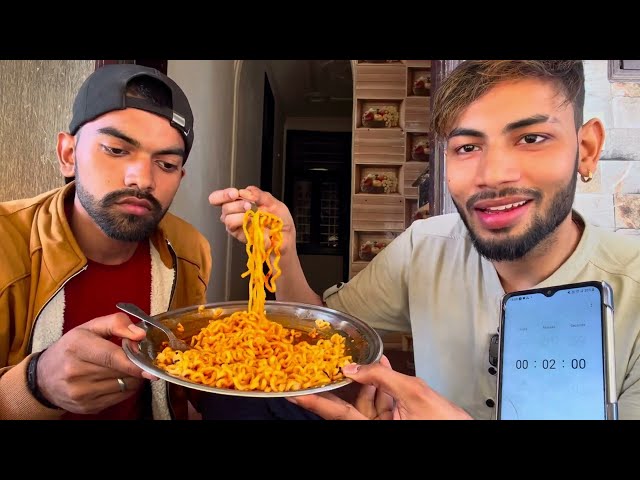 🌶️We Tried (2X Spicy) Korean Noodles Eating Challenge 🥵🔥