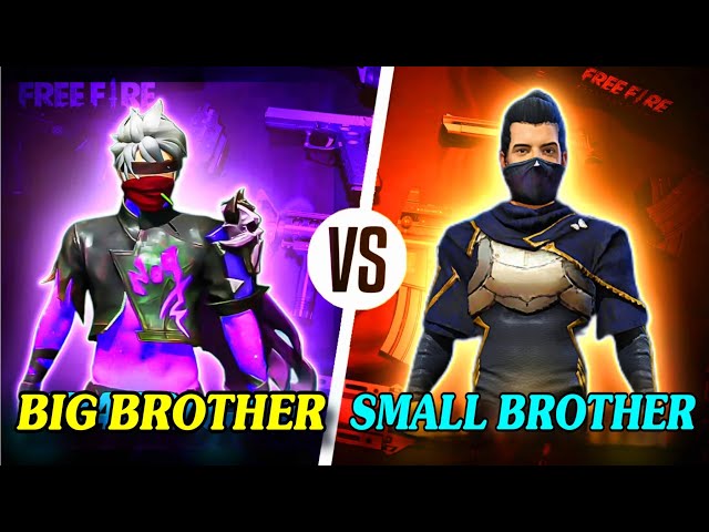 Big bro vs small brother fight against 1 vs 1😁 || watch till end #freefire #funny