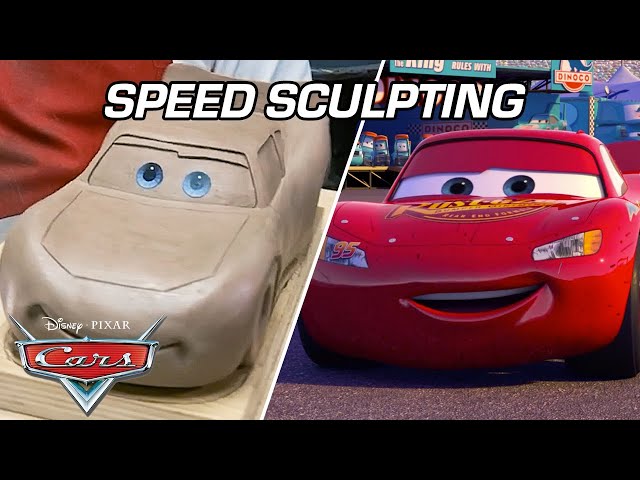 Lightning McQueen Speed Sculpting with Pixar Sculptor Jerome Ranft! | Pixar Cars