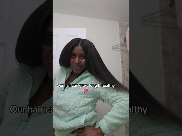 Who says black women can't have healthy, long relaxed hair? #relaxedhair