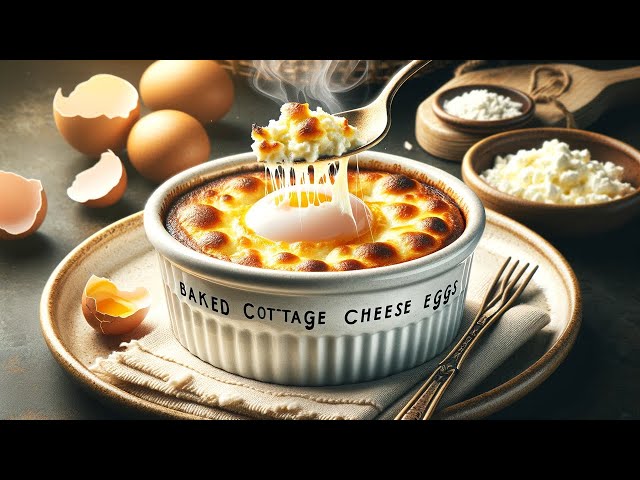 Baked Cottage Cheese Eggs | Quick & Easy High-Protein Keto Breakfast! 🥚🧀🔥