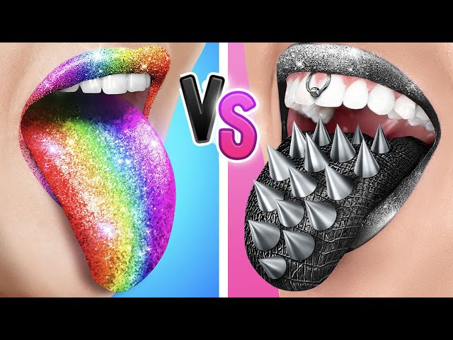 BLACK VS RAINBOW BATTLE! 🖤🌈 BEST FUNNY CHALLENGE by YayTime! STAR