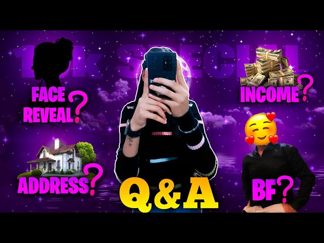 10k Special Q&A😼 | Face revealed 😱 | #qna #freefire #ff