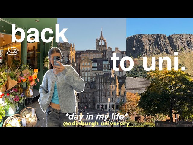 First Day of Uni VLOG 🎧lectures, grwm, edinburgh university