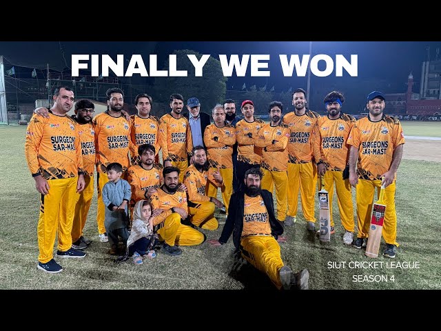 Finally we won - SIUT Cricket League Season 4