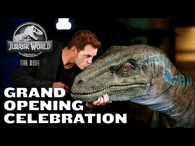 Grand Opening Celebration of Jurassic World - The Ride with Chris Pratt and Bryce Dallas Howard