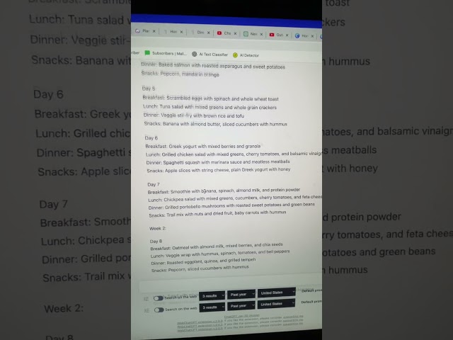 ChatGPT use Case: Diets, Recipes, Meal Plans, Shopping Lists #shorts