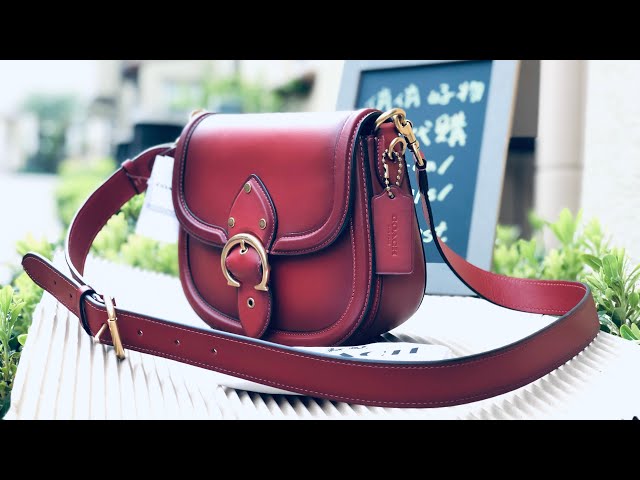 COACH ☜UNBOXING☞ Beat Saddle Bag / C0749 / Red Sand