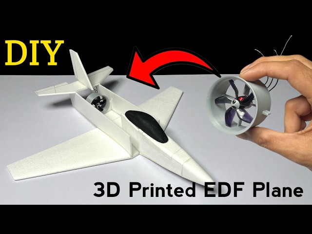 I Build RC Fighter Plane with 3d Printed EDF #aeroplane #3dprinting