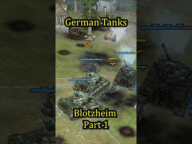 German Tanks strategy in Blotzheim. Company of Heroes NHC Mod. Part 1 #shorts #shortsvideo #gaming