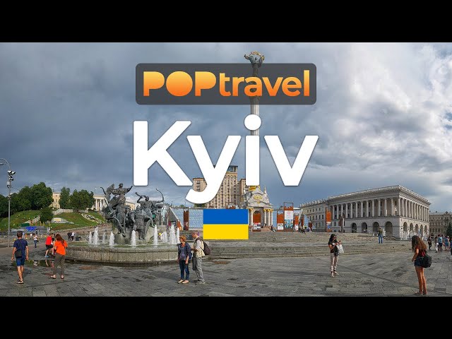 Walking in KYIV (KIEV) / Ukraine 🇺🇦- Maidan, Khreschatyk, Monastery and Park - 4K 60fps (UHD)