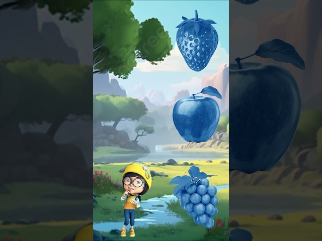 The Apple is red, not blue #funny #cartoon #animation #education #shorts