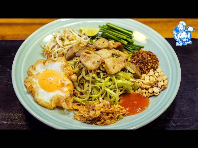 Spicy Mix Noodle Street Food In My Home Cooking (ASMR and Music) By Lady Kitchen