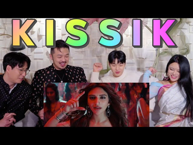 K-drama actor reacts to Indian actress after watching Telugu MV❤️‍🔥#Yunje #KISSIK #Pushpa2