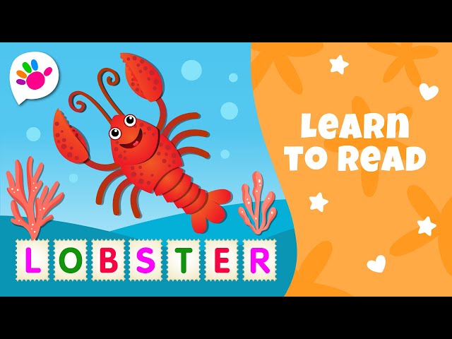 Be ready for school!  Learn to read in English! – Lobster, Snail, Whirligig, Moon