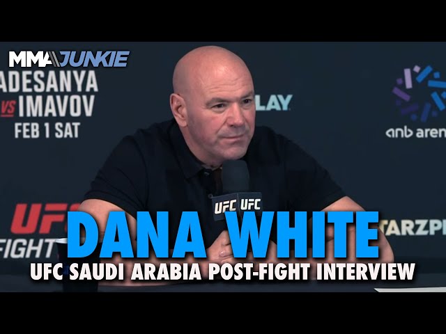 Dana White Reacts to Israel Adesanya KO Loss, 'Not Sure' on Conor McGregor Return | UFC Saudi Arabia